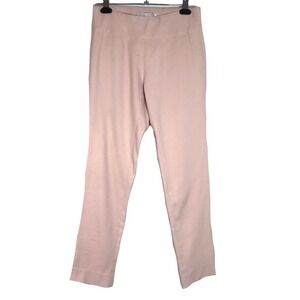 DONNA DEGNAN Pink Textured Straight Leg Pants Style 4956 Size 4